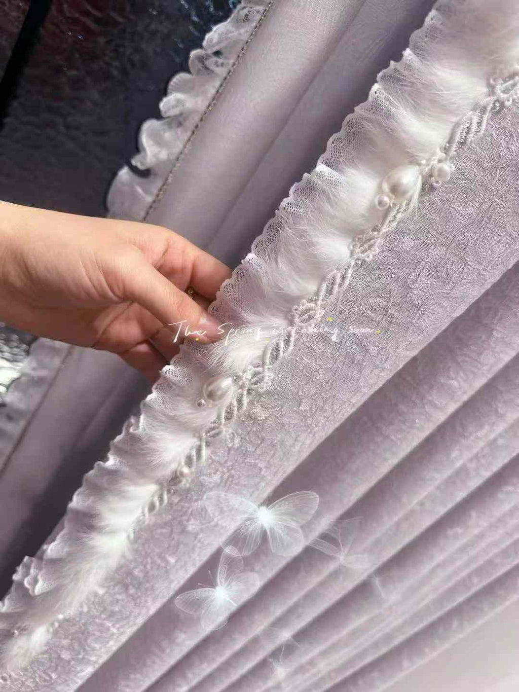 French Retro Rose Curtains