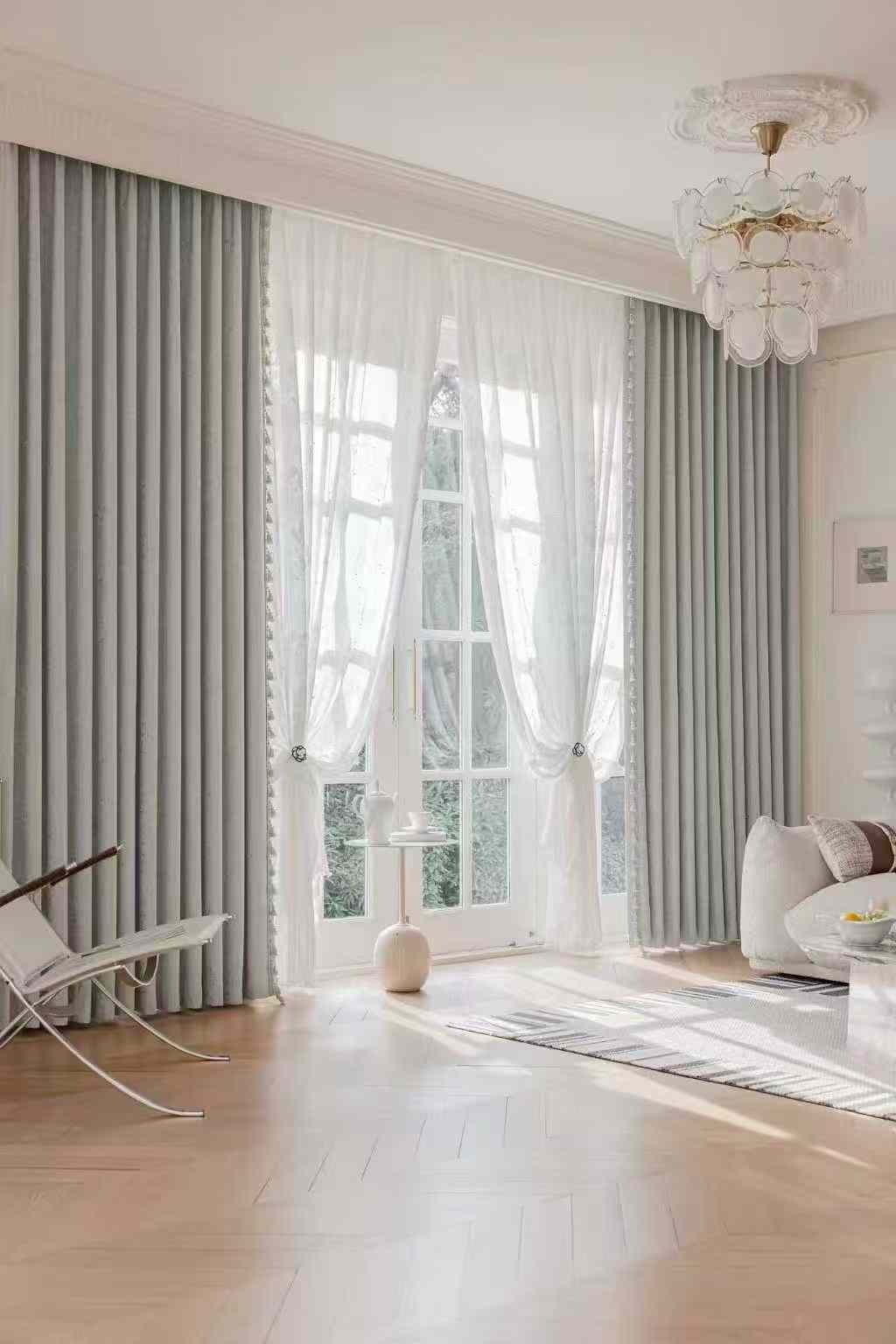 French Retro Rose Curtains